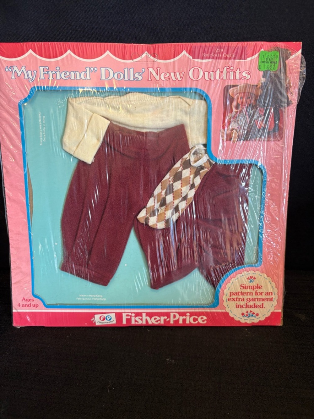 Fisher Price My Friend Dolls New sealed #229 Knickers Outfit vintage 1970s 1979